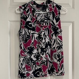 Black Label Black and Pink Floral Blouse